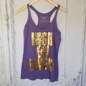 Neffrin Purple "High On Sweat" Tank